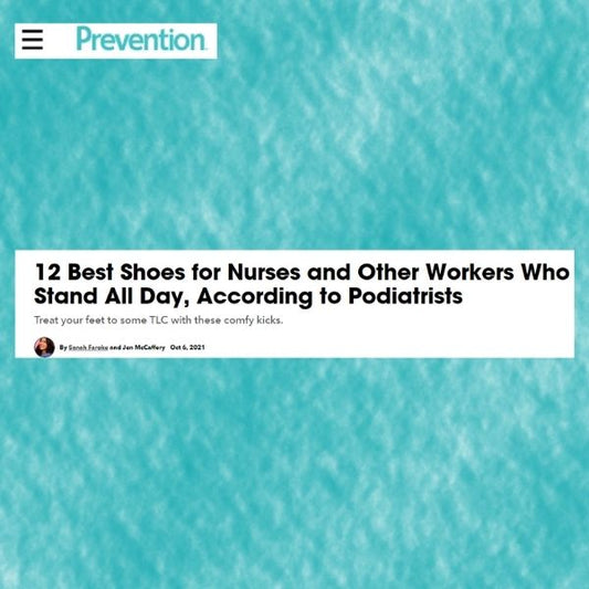 Prevention published an article called 12 best shoes for nurses and other workers who stand all day, according to podiatrists and Calzuro was mentioned!