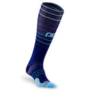 Navy Blue Lines Compression Sock