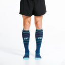 Navy Blue Lines Compression Sock