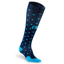 Navy Dots Compression Sock