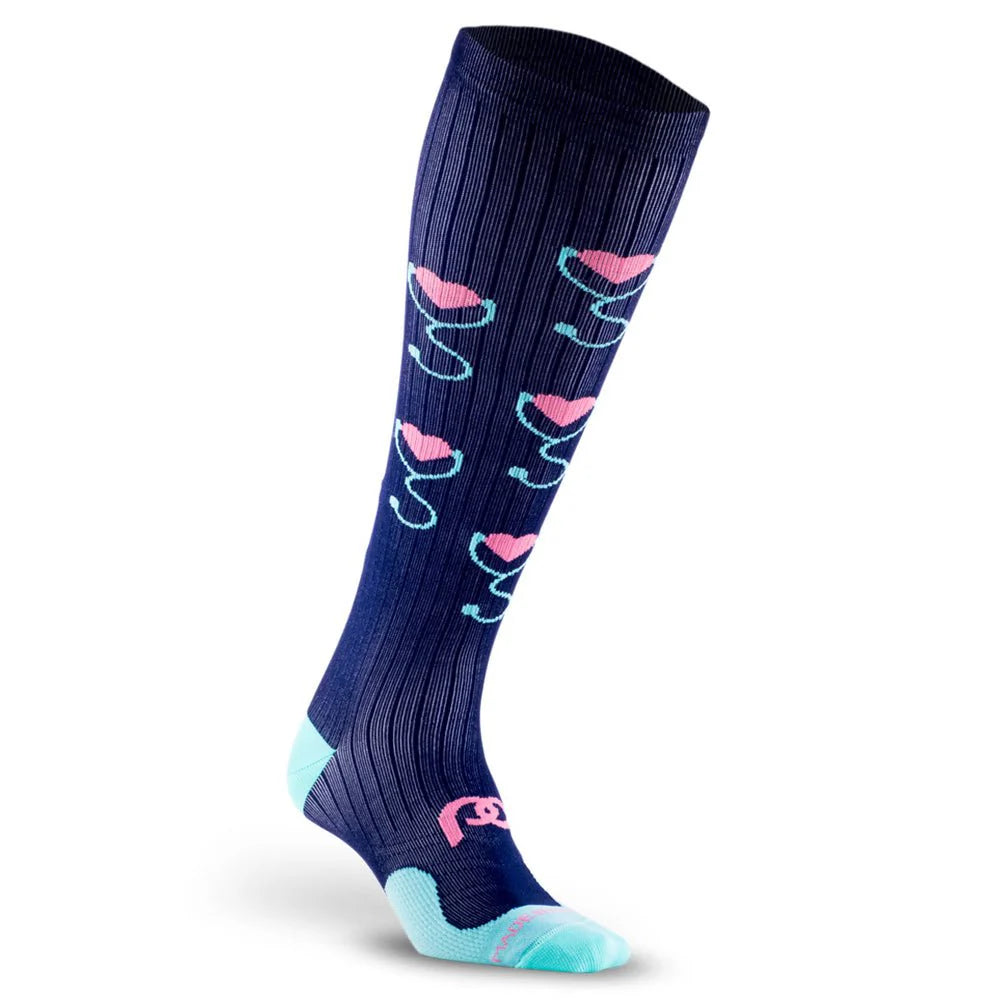 Stethoscope Heart Compression Socks | Medical Support Socks | Calzuro