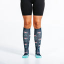 Stethoscope Hearts Compression Sock