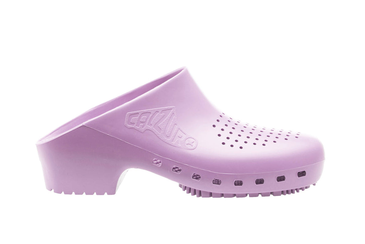 Purple Lavender Clogs by Calzuro for Comfort and standing