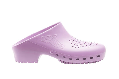 Purple Lavender Clogs by Calzuro for Comfort and standing