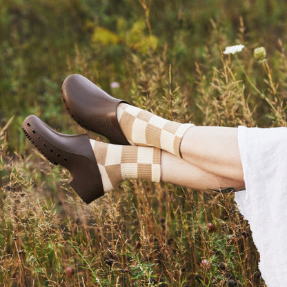 calzuro brown clogs for summer