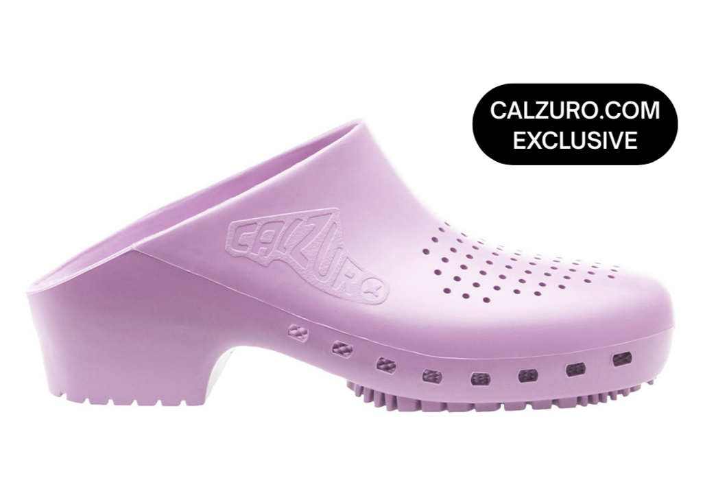 Calzuro Clogs Lavender With Holes