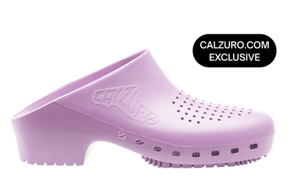 Calzuro Clogs Lavender With Holes