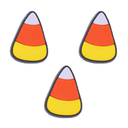 Candy Corn Heel Strap Charm 3 Pack