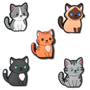 Cat Lover Heel Strap Charm 5 Pack