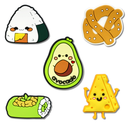 Food Heel Strap Charm 5 Pack