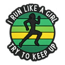Run Like a Girl Heel Strap Charm