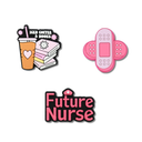 Nursing Student Heel Strap Charm 3 Pack