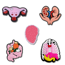 Organ Heel Strap Charm 5 Pack
