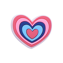 Pink & Blue Heart Heel Strap Charm