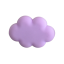 Purple Cloud Heel Strap Charm