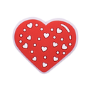 Red Heart Heel Strap Charm
