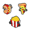 Weightlifting Food Heel Strap Charm 3 Pack