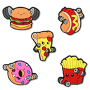 Weightlifting Food Heel Strap Charm 5 Pack