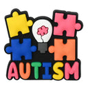 Autism Puzzle Piece Heel Strap Charm