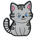 Gray Cat Heel Strap Charm