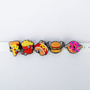Weightlifting Food Heel Strap Charm 5 Pack