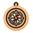 Compass Heel Strap Charm