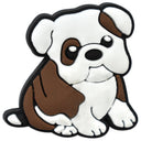 Brown & White Dog Heel Strap Charm