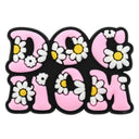 Pink & Flower Dog Mom Heel Strap Charm