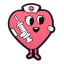 Nurse Heart Heel Strap Charm