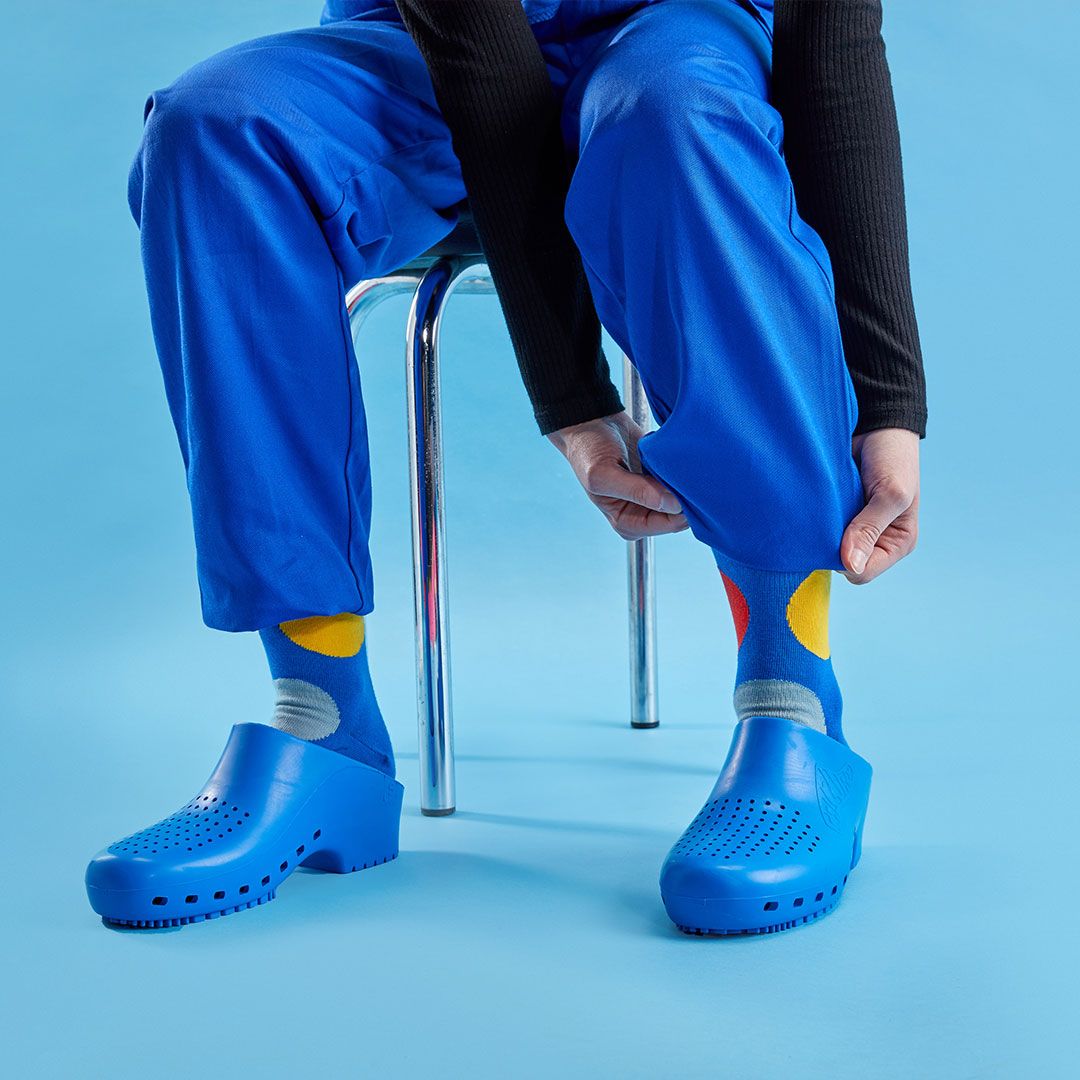 Royal Blue Classic Clogs Versatile Work Shoes Calzuro