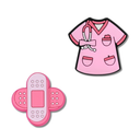 Pink Healthcare Heel Strap Charm 2 Pack