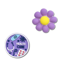 Purple Healthcare Heel Strap Charm 2 Pack