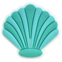 Blue Sea Shell Heel Strap Charm
