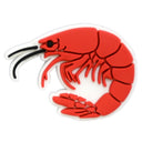 Shrimp Heel Strap Charm