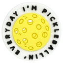 Yellow Pickleball Heel Strap Charm