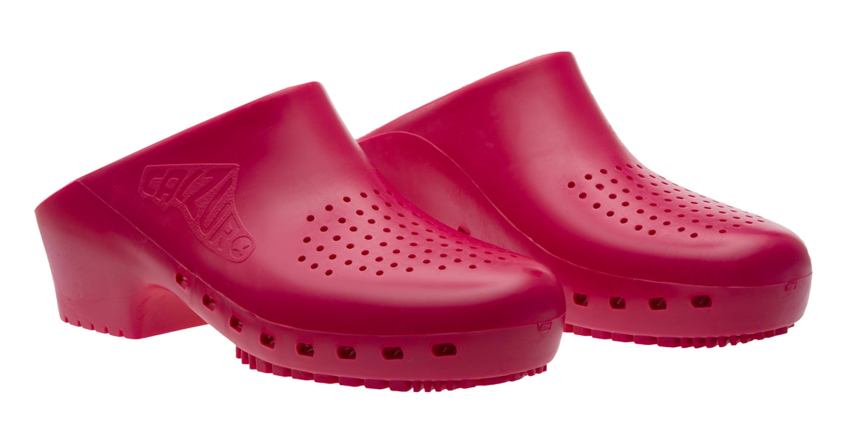 Maroon clogs on sale